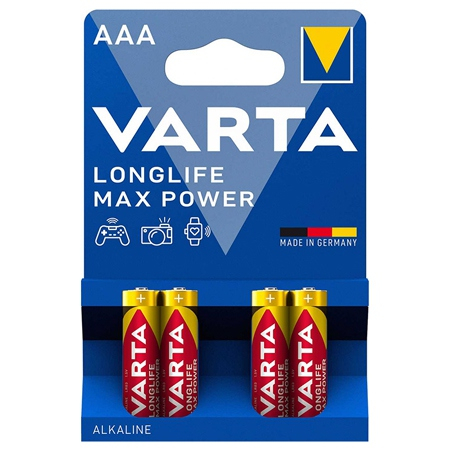 BATERIE ALCALINA LR03 MAX POWER VARTA BLISTER 4 BUC [1]