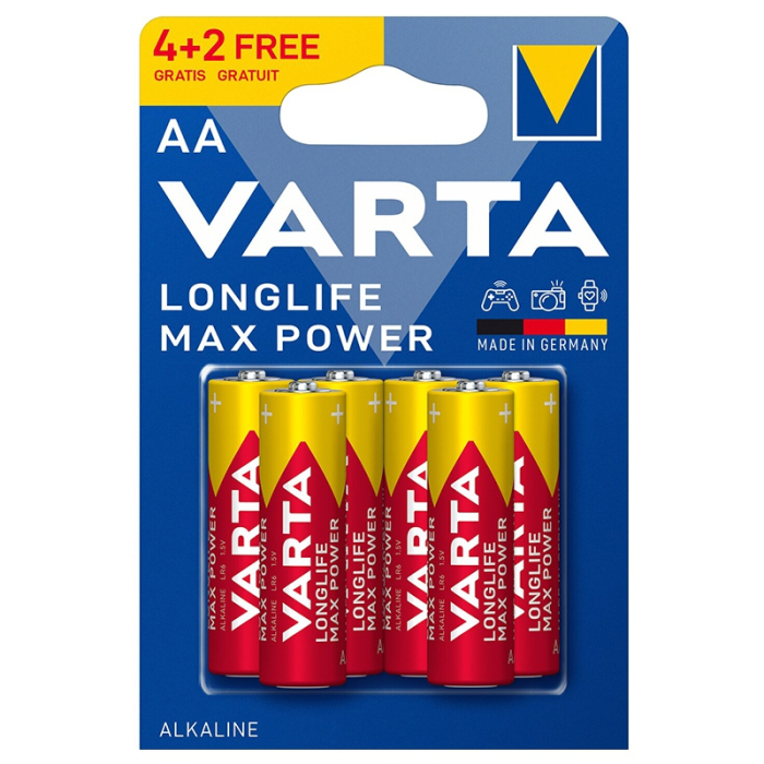 BATERIE ALCALINA LR06 MAX POWER VARTA BL 6BUC [2]