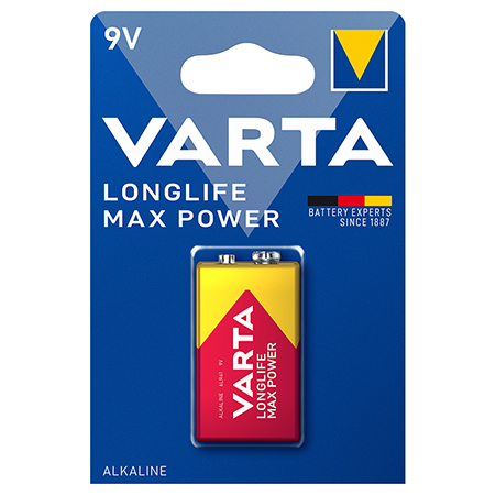 BATERIE ALCALINA MAX POWER 9V BLISTER 1 BUC VARTA [1]