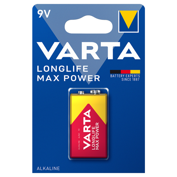 BATERIE ALCALINA MAX POWER 9V BLISTER 1 BUC VARTA [2]