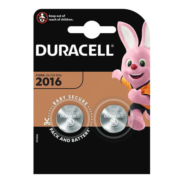 BATERIE CR2016 BLISTER 2 BUC DURACELL [2]