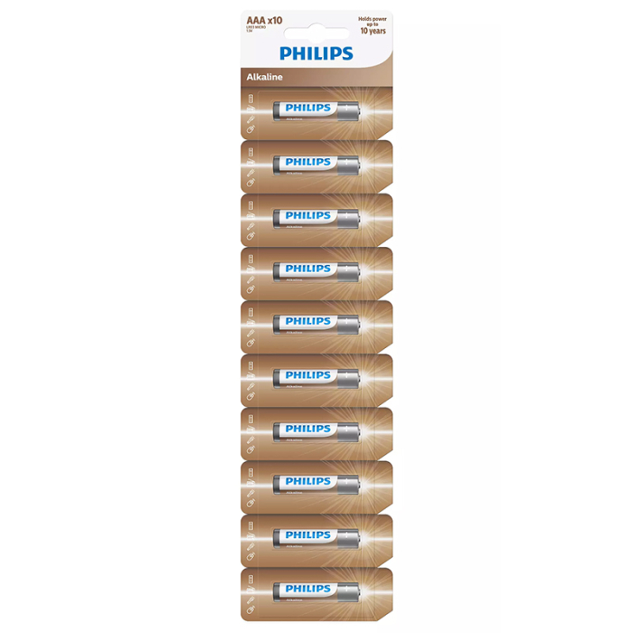 BATERIE ENTRY ALKALINE AAA LR03 BLISTER 10 BUC PHILIPS [2]