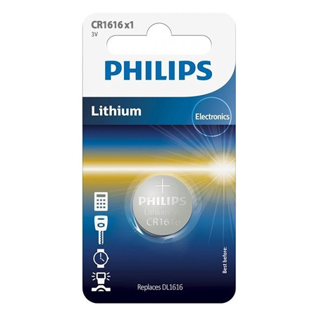 BATERIE LITHIUM CR1616 BLISTER 1 BUC PHILIPS [1]