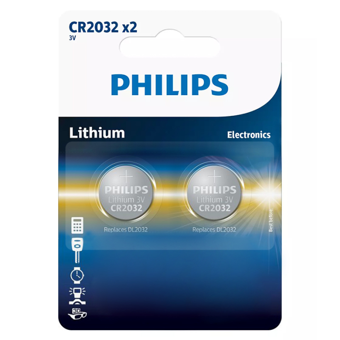 BATERIE LITHIUM CR2032 BLISTER 2 BUC PHILIPS [3]
