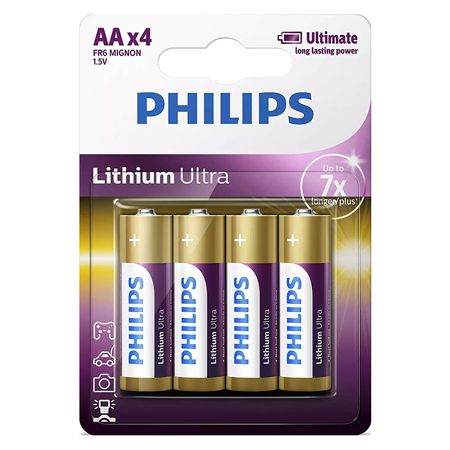 BATERIE LITHIUM ULTRA LR6 AA BLISTER 4 BUC PHILIPS [1]