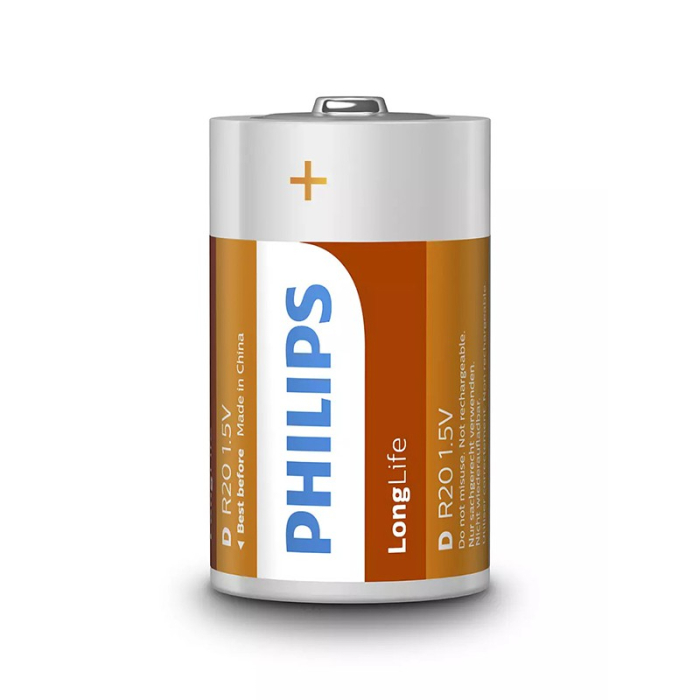 BATERIE LONGLIFE R20 D BLISTER 2 BUC PHILIPS [3]