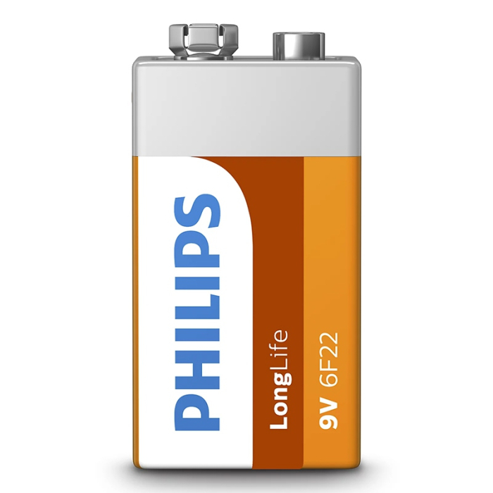 BATERIE PHILIPS 9V 6F22 LONGLIFE B1 BLISTER PHILIPS [3]