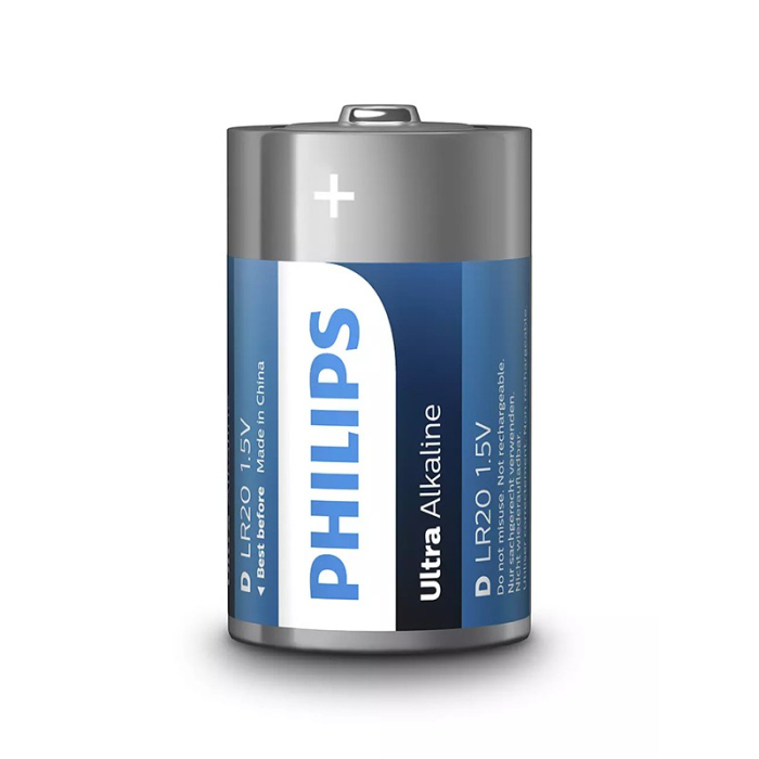 BATERIE ULTRA ALKALINE LR20 D BLISTER 2 BUC PHILIPS [3]