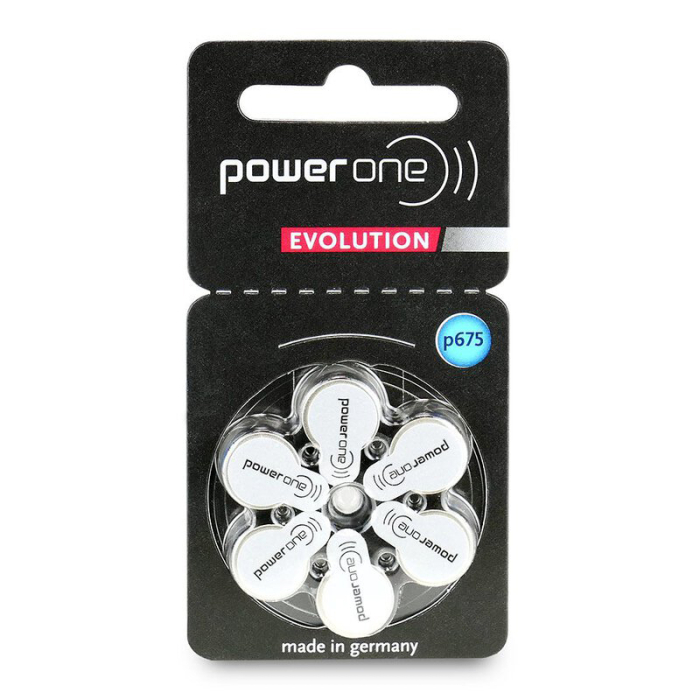 BATERII AUDITIVE POWER ONE EVOLUTION P675 BL 6 VARTA [2]