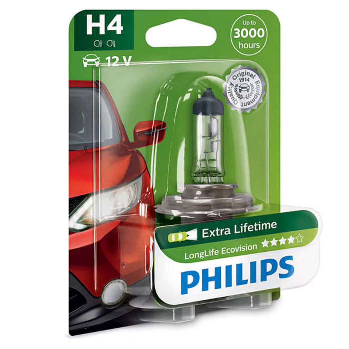 BEC AUTO H4 LONGLIFE ECOVISION PHILIPS [2]