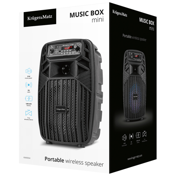BOXA BLUETOOTH PORTABILA MUSIC BOX MINI KRUGER&MATZ [6]