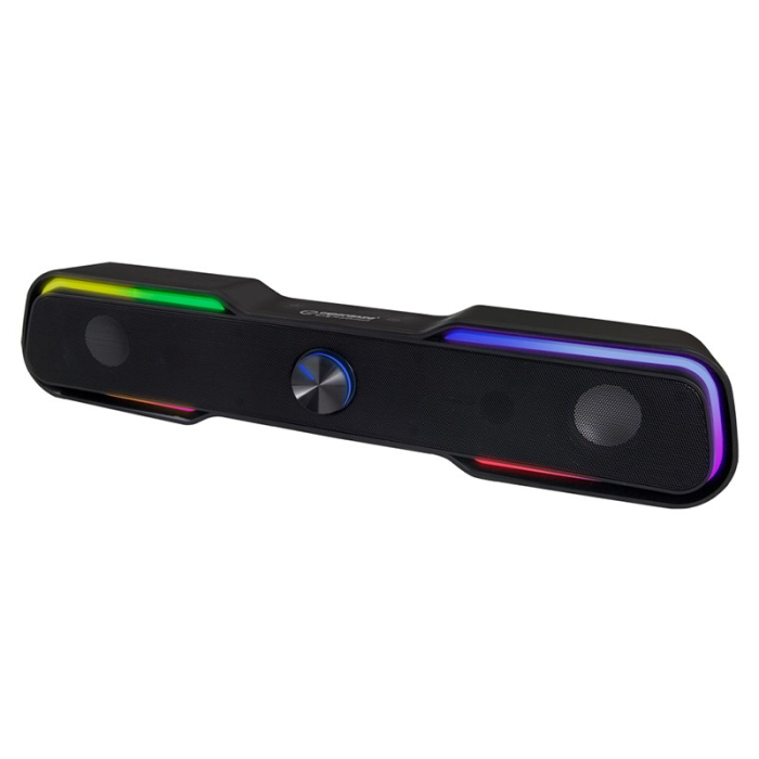 BOXE / SOUNDBAR 2.0 USB LED RAINBOW APALA ESPERANZA [2]