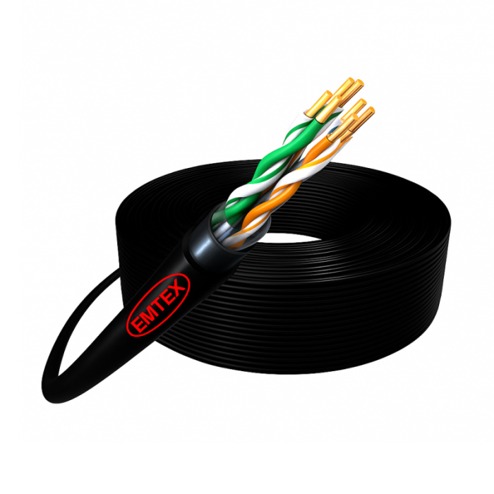 CABLU FTP CAT5E CUPRU 24AWG 305M EMTEX [2]