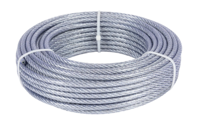 Cablu otel zincat Micul Fermier, plastifiat, diametru 4-5.5mm, lungime 25m [1]