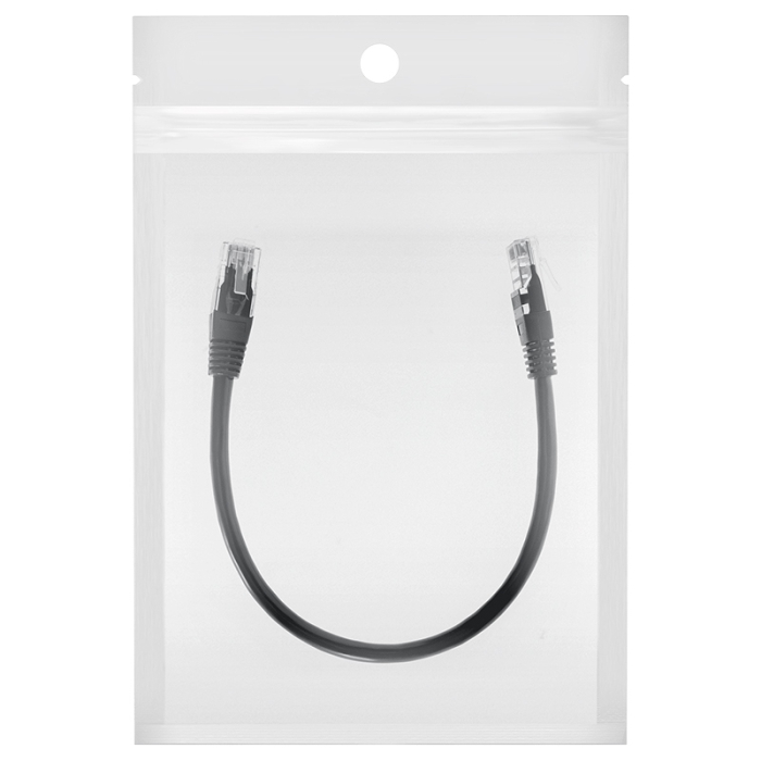CABLU PATCHCORD UTP CAT6 0.25M NEGRU REBEL [3]