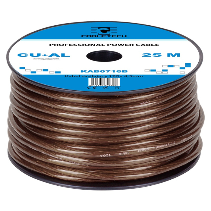CABLU PUTERE CU-AL 12GA (4.5MM/3.31MM2) 25M N [2]