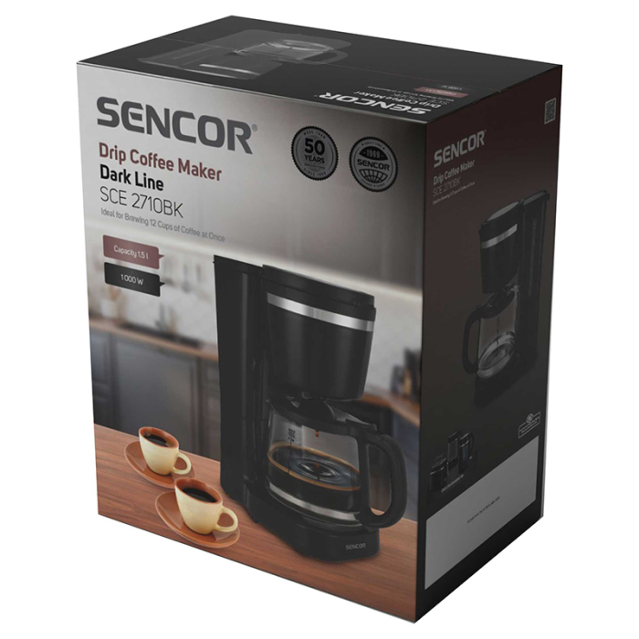 CAFETIERA CU FILTRU SCE 2710BK SENCOR [3]