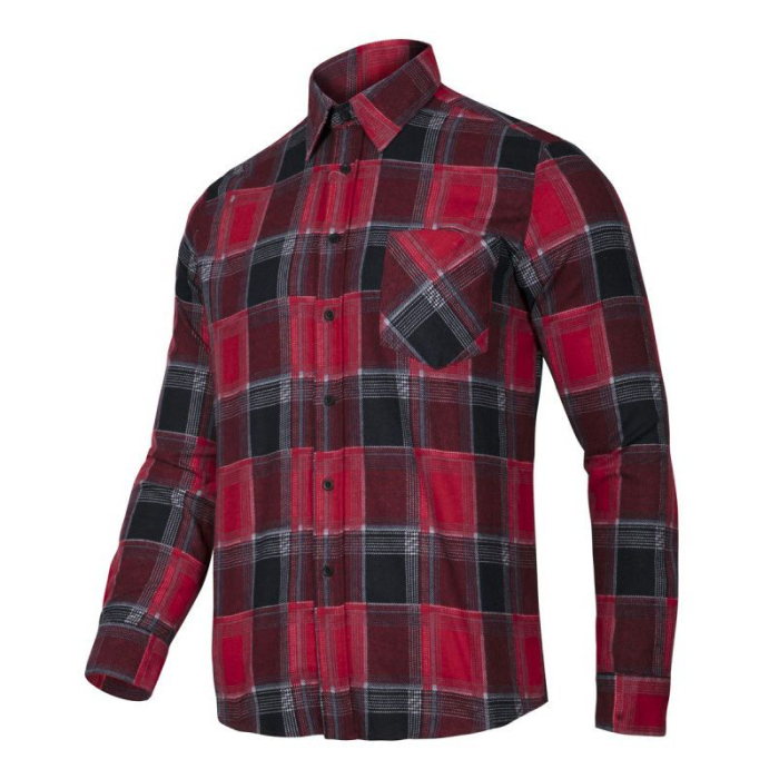 CAMASA FLANEL CU CAROURI / ROSU - S/H-164 [2]