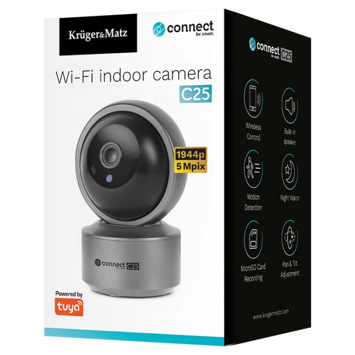 CAMERA IP INTERIOR 2K CONNECT C25 TUYA KRUGER&MATZ [3]