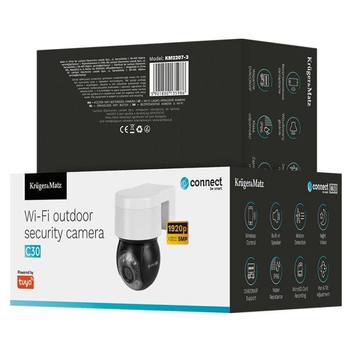 CAMERA WIFI CONNECT C30 5MPX KRUGER&MATZ [3]