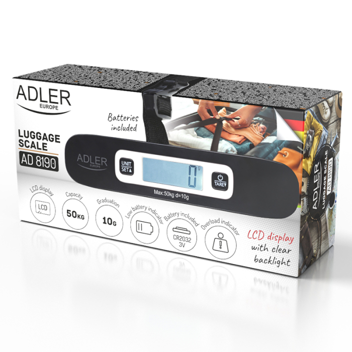 CANTAR BAGAJ MAX 50KG AD 8190 ADLER [9]