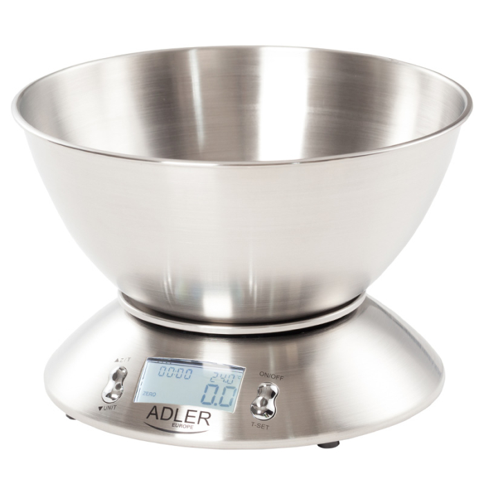 CANTAR BUCATARIE CU BOL INOX 1.8L ADLER [2]