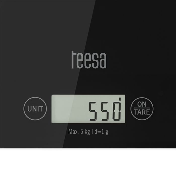 CANTAR BUCATARIE STICLA NEGRU TEESA [5]