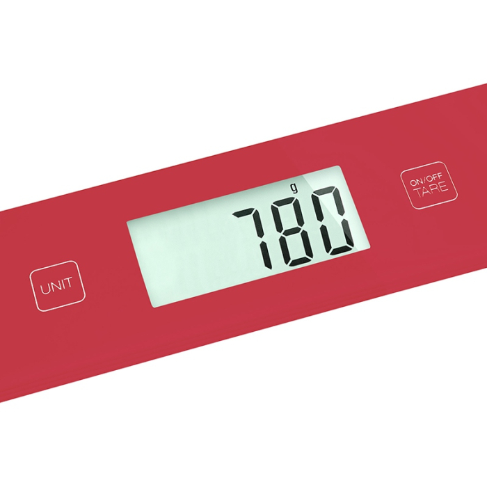 CANTAR BUCATARIE STICLA SECURIZATA ROSU SENCOR [5]