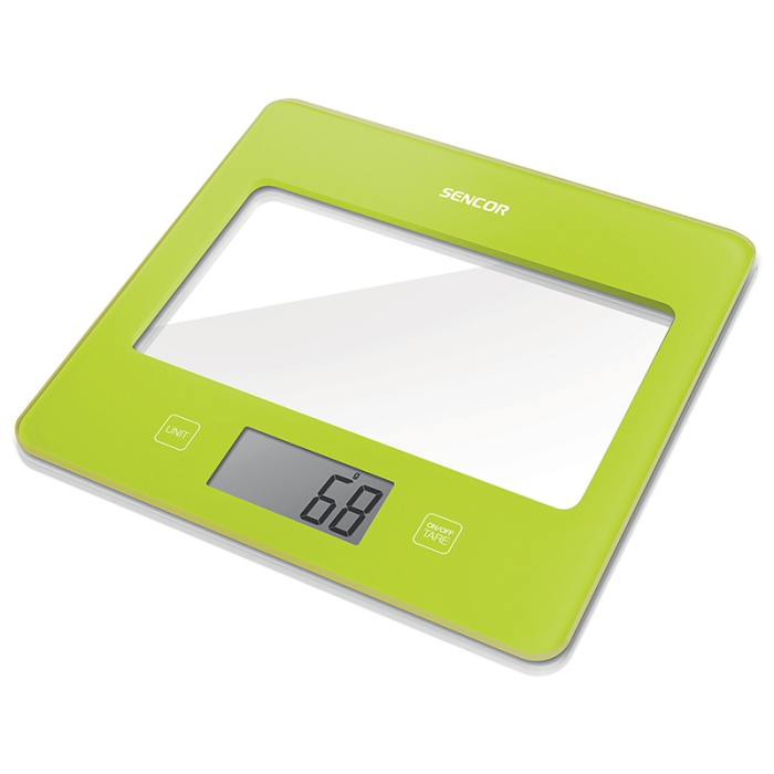 CANTAR BUCATARIE STICLA SECURIZATA VERDE SENCOR [2]