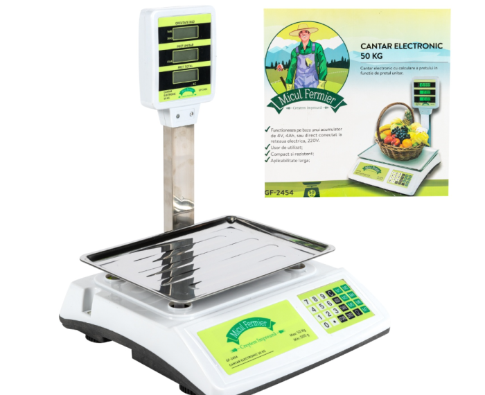 Cantar electronic Micul Fermier 50Kg afisaj dublu brat [4]