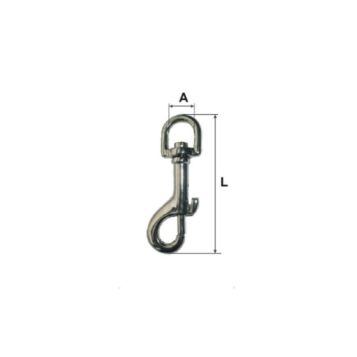 CARABINA BRELOC CU ARC SI INEL ROTATIV 11X53M [2]