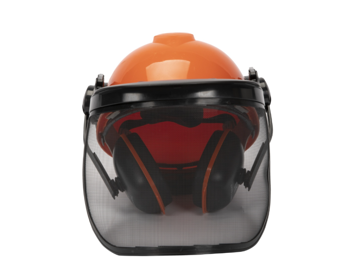 Casca cu viziera protectie din plasa si antifoane [3]
