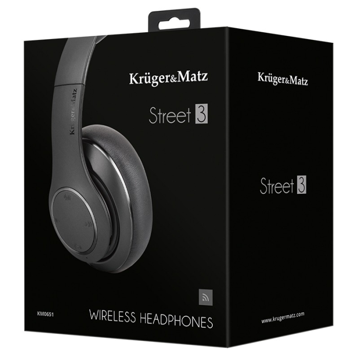 CASTI AUDIO BT STREET 3 NEGRE KRUGER&MATZ [9]