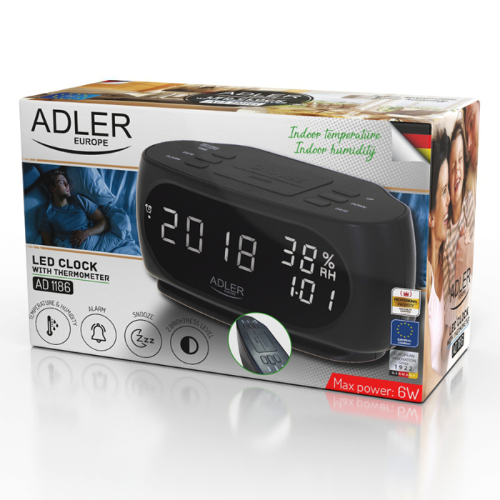 CEAS ALARMA CU AFISARE TEMPERATURA SI UMIDITATE ADLER [6]