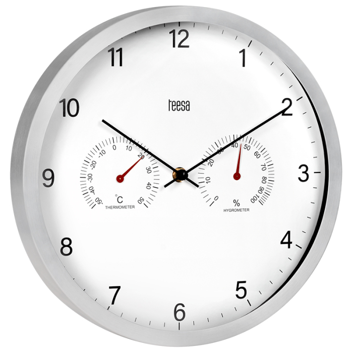 CEAS PERETE 30CM TERMOMETRU HIGROMETRU TEESA [3]