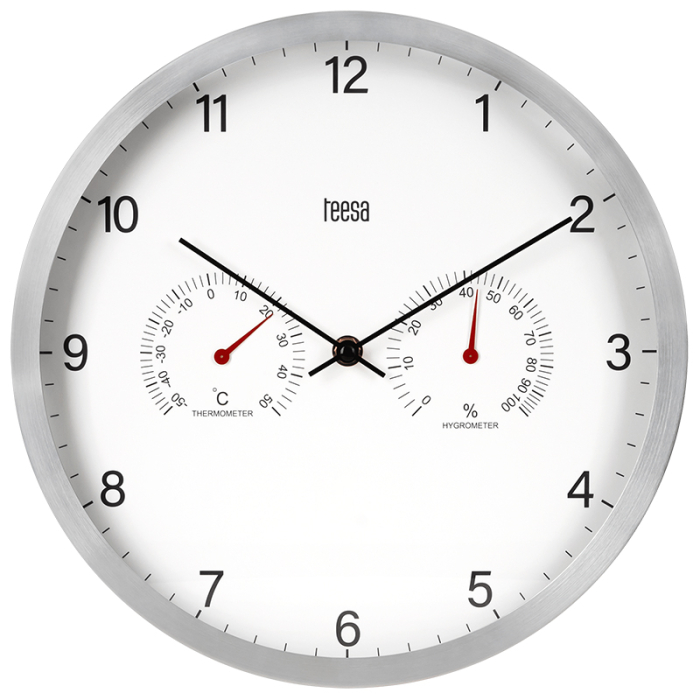 CEAS PERETE 30CM TERMOMETRU HIGROMETRU TEESA [4]