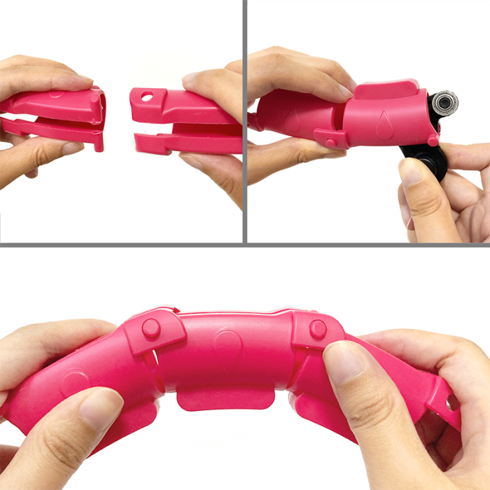 CERC FITNESS SMART HULA HOOP 50 CM ROZ REBEL ACTIVE [11]