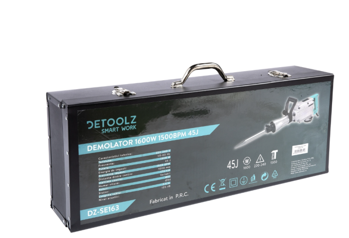 Ciocan demolator Detoolz 1600W, frecventa impact 1500bpm, energie impact 45 Jouli [6]