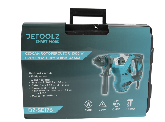 Ciocan rotopercutor 1500W 930rpm 4500bpm 32mm [9]