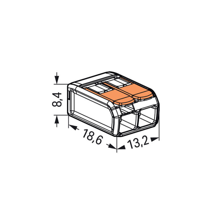 CLEME WAGO SLIM MYF 2X4MM2 SET 16 BUC [8]