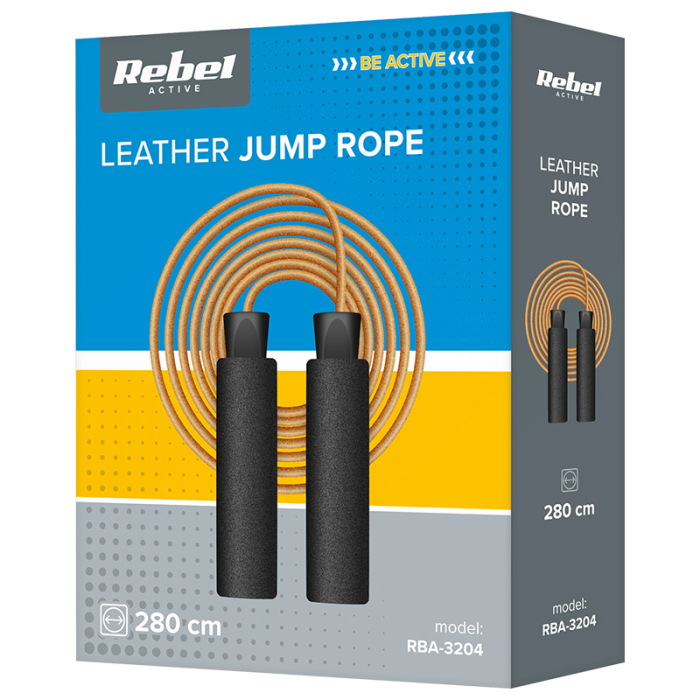 COARDA SARITURI CABLU PIELE 280 CM REBEL ACTIVE [5]