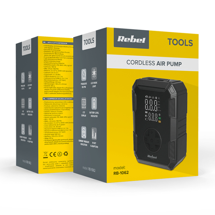 COMPRESOR PORTABIL 4000MAH REBEL [7]
