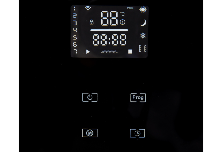 Convector electric 1000W/2000W, negru [4]