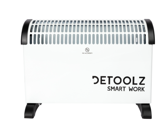 Convector electric Detoolz, 2KW, 3 trepte de putere, cu termostat reglabil [8]