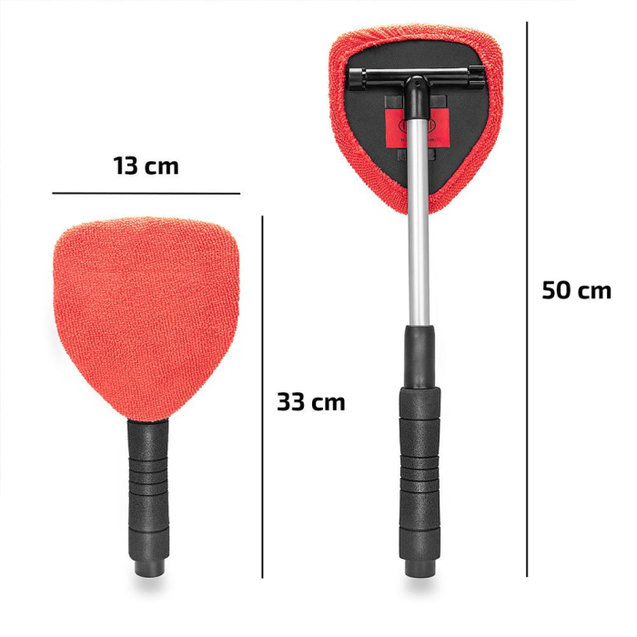 CURATITOR PARBRIZ PREMIUM ALUMINIU EXTENSIBIL 33-50CM CU MICROFIBRA [8]