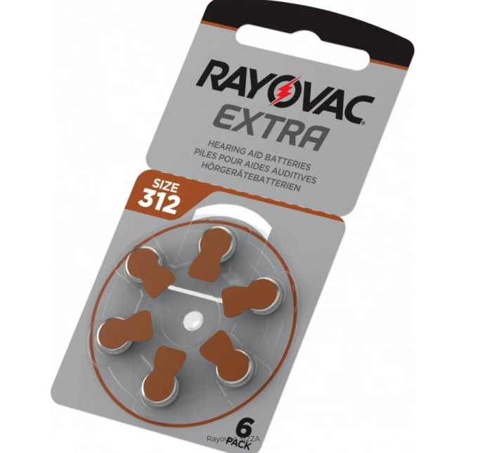 Cutie 60 Baterii auditive Rayovac Extra 312ZA [3]