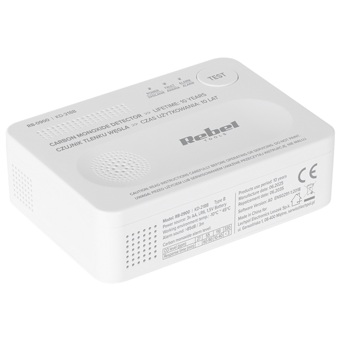 DETECTOR SENZOR MONOXID DE CARBON REBEL [4]