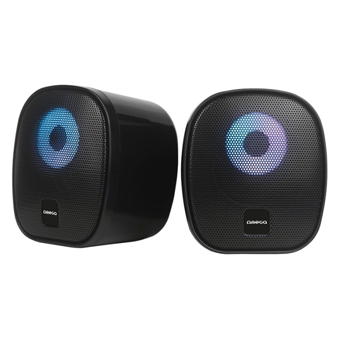 DIFUZOARE STEREO 2.0 6W RMS RGB USB 3.5MM [2]