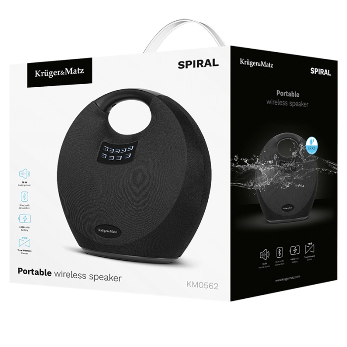DIFUZOR WIRELESS PORTABIL 36W SPIRAL KRUGER & MATZ [3]