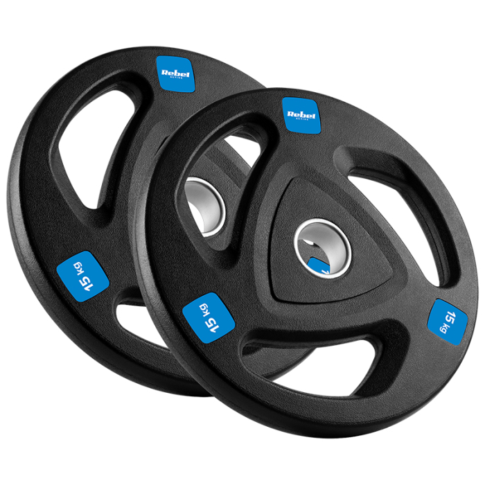 DISC GREUTATE FONTA CAUCIUCATA SET 2 X 15 KG REBEL ACTI [2]